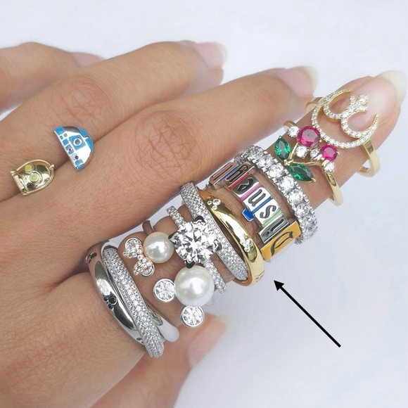 NEW 2025 CRISLU Disney Mickey Mouse Rolling Ring Disneyland Exclusive Size 7 - Picture 5 of 7